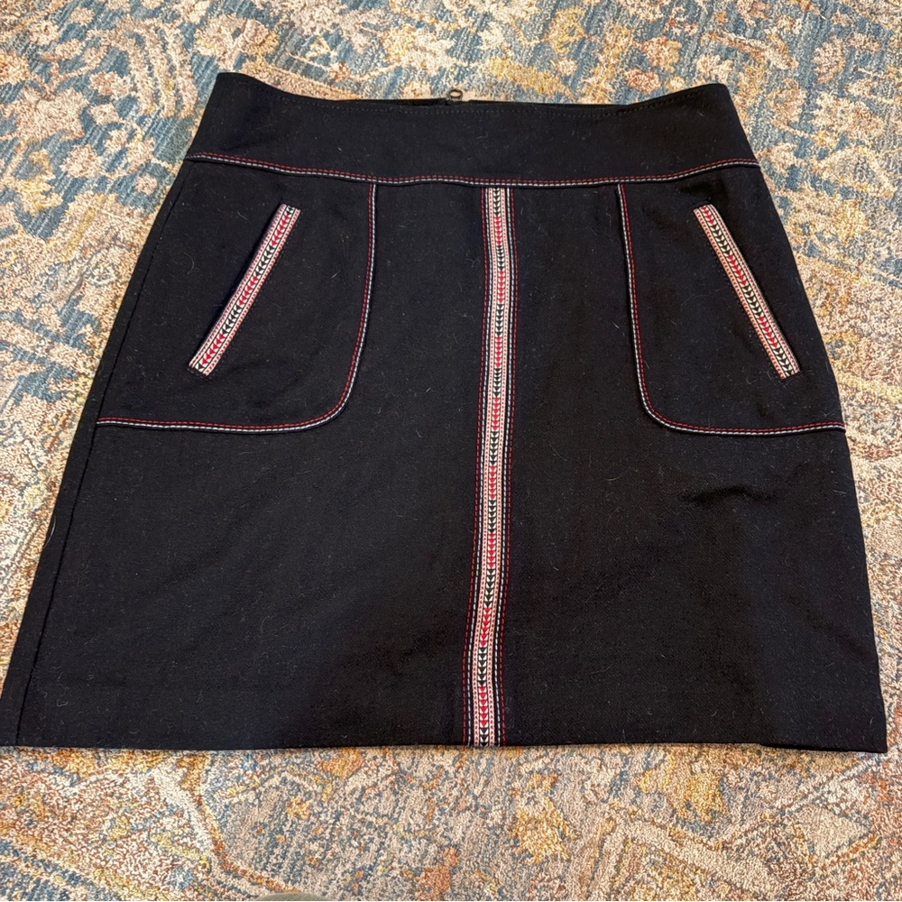 Ann Taylor Black Wool Blend Women's Skirt